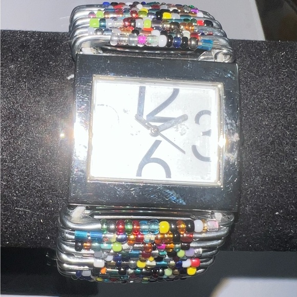 Colorful Beaded Watch Bracelet - Picture 4 of 4